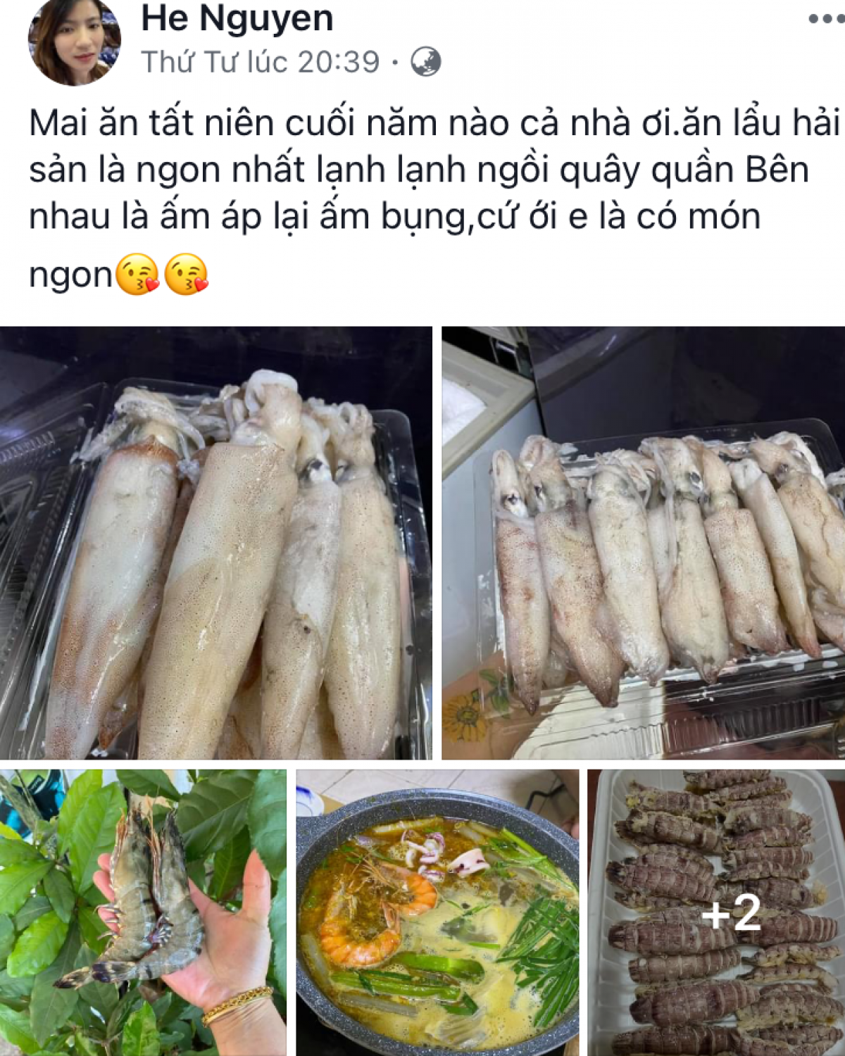 Bán hàng qua Faccebook - một cách để các tiểu thương đưa hải sản Việt sang Lào hiện nay.