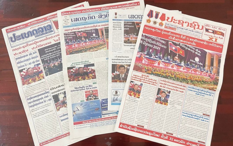 Truyền thông Lào đưa tin đậm nét về Đại hội Đảng NDCM Lào lần thứ XI • Tạp  chí Lào - Việt