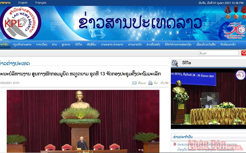 Báo Lào ca ngợi thành tựu kinh tế, xã hội nổi bật của Việt Nam  -0