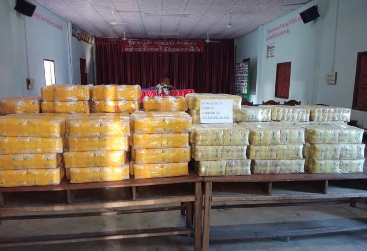 Lực lượng chức năng tỉnh Bokeo thu giữ 6 triệu viên ma túy tổng hợp. Nguồn: Báo Bokeo