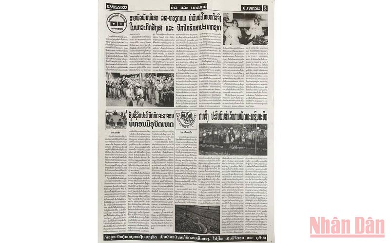 Báo chí Lào: Hợp tác toàn diện Lào-Việt Nam ngày càng bền chặt -0