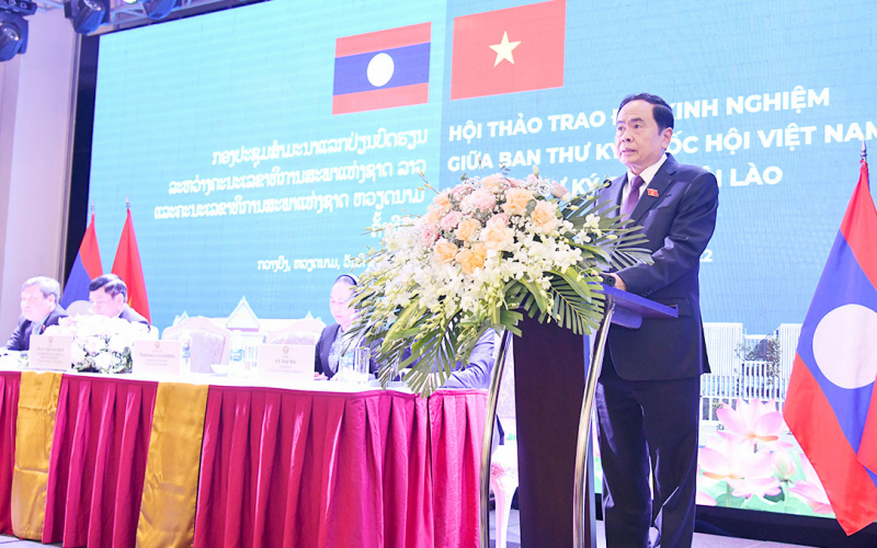 Hội thảo trao đổi kinh nghiệm công tác giữa Văn phòng Quốc hội Việt Nam và Ban Thư ký Quốc hội Lào