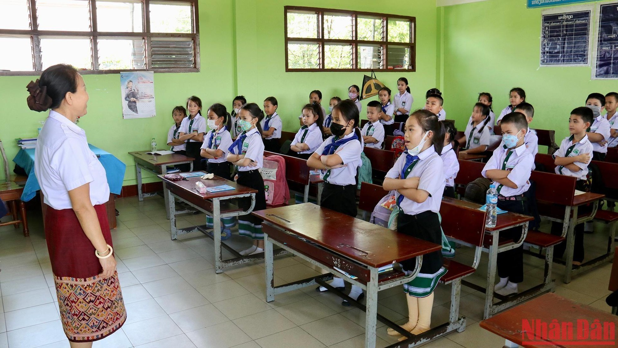 Học tiếng Việt trong ngôi trường song ngữ Nguyễn Du ở Vientiane ảnh 6