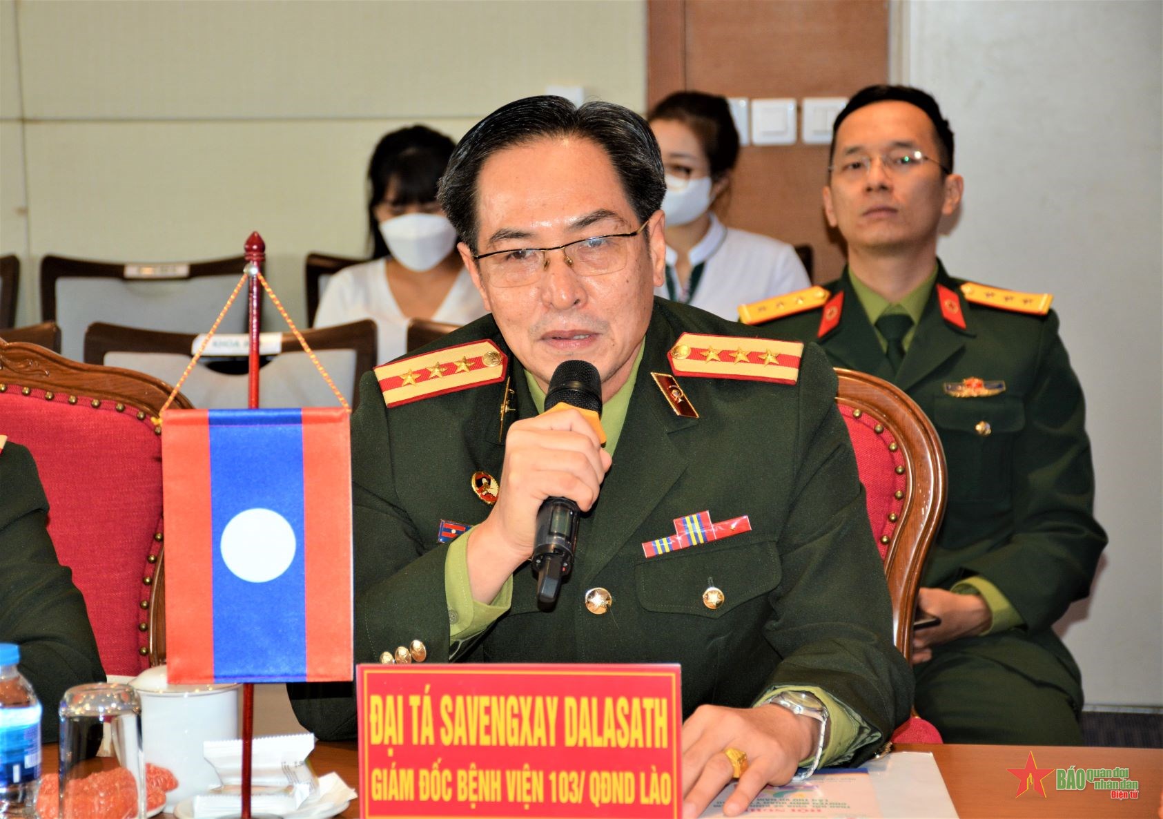 Bệnh viện Trung ương Quân đội 108 và Bệnh viện Trung ương 103 Quân đội nhân dân Lào ký kết hợp tác năm 2023