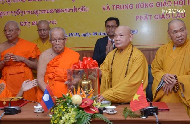 Giáo hội Phật giáo Việt Nam và Liên minh Phật giáo Lào ký kết hợp tác nhiều nội dung quan trọng ảnh 23