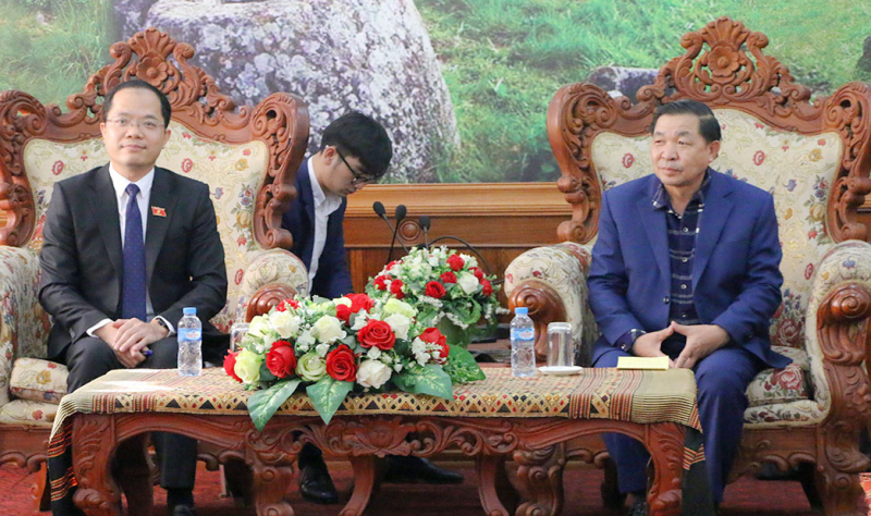 Đoàn đại biểu Nhóm Đại biểu Quốc hội trẻ Việt Nam thăm, làm việc tại CHDNND Lào -0
