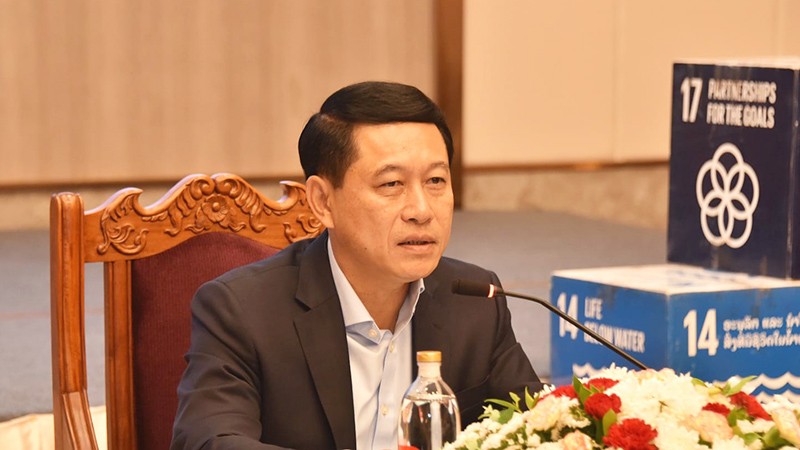 Phó Thủ tướng, Bộ trưởng Ngoại giao Lào Saleumxay Kommasith. Ảnh: báo Pasaxon