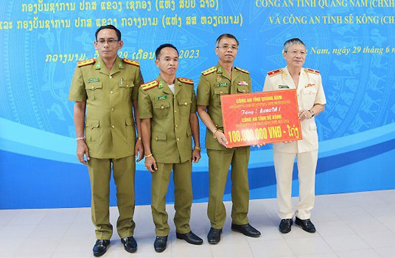 Tăng cường hợp tác giữa Công an 2 tỉnh Quảng Nam và Sê Kông (Lào) ảnh 2