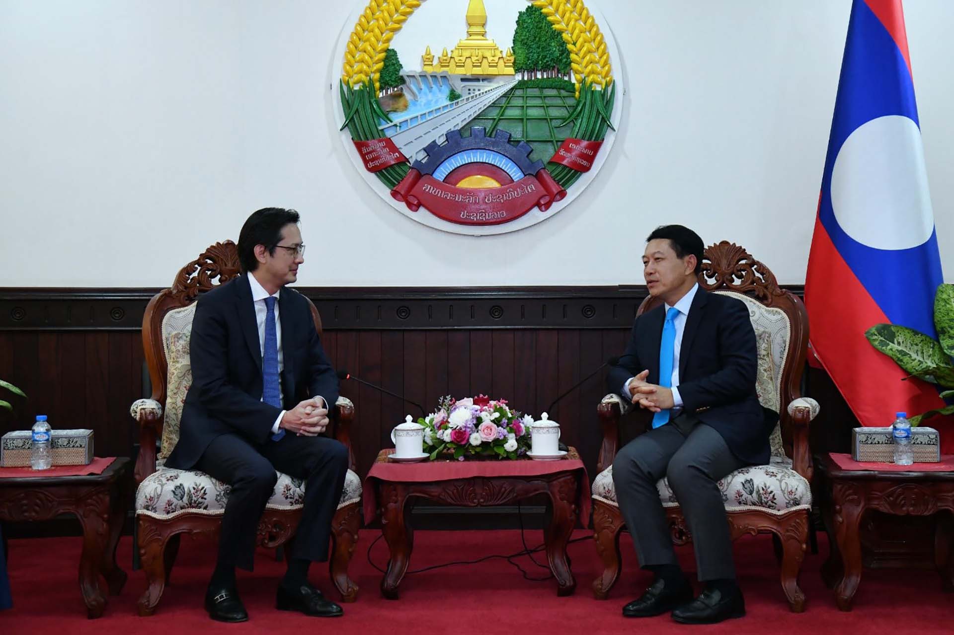 Thứ trưởng Ngoại giao Đỗ Hùng Việt đến chào Phó Thủ tướng, Bộ trưởng Ngoại giao Lào