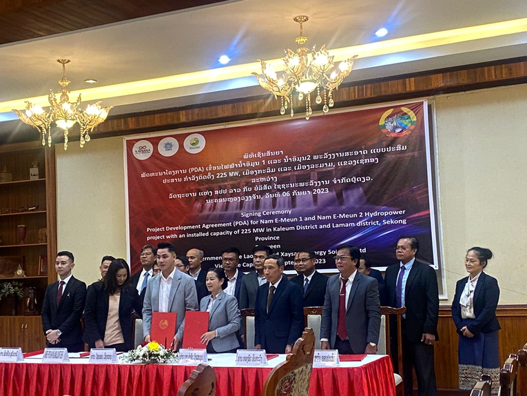 Bộ Kế hoạch và Đầu tư Lào đã ký kết Thỏa thuận phát triển dự án (PDA) dự án thủy điện NamImoun 1 và 2 với Công ty TNHH MTV Năng lượng Xaysana. ảnh 2