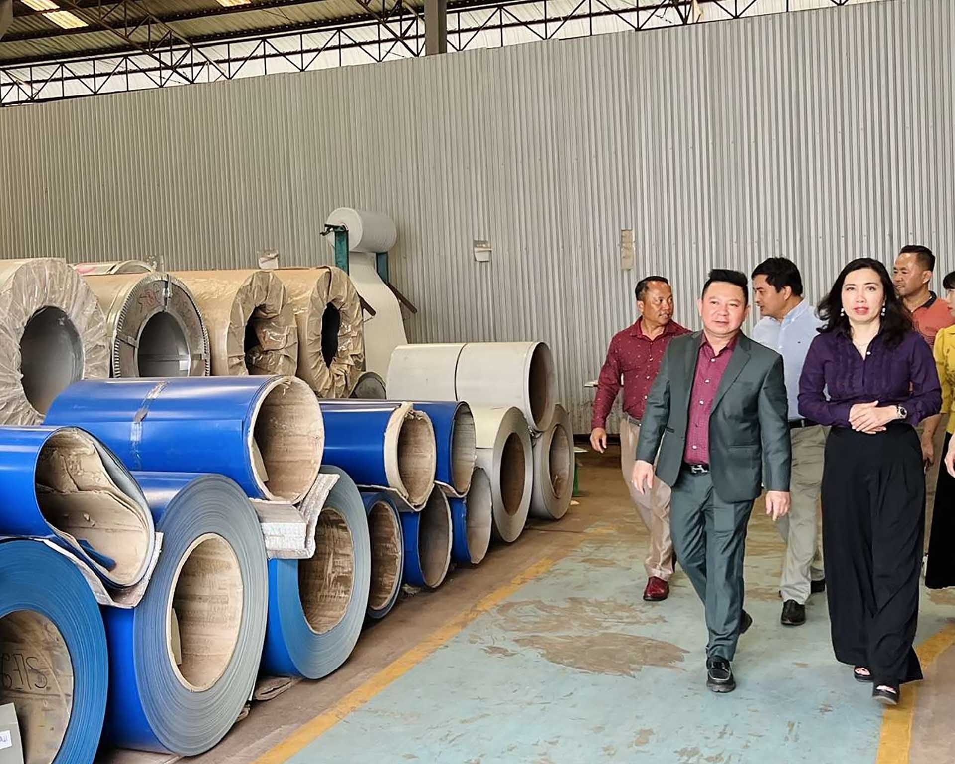 Thứ trưởng Lê Thị Thu Hằng thăm công ty VKK Industrial Co.,Ltd.