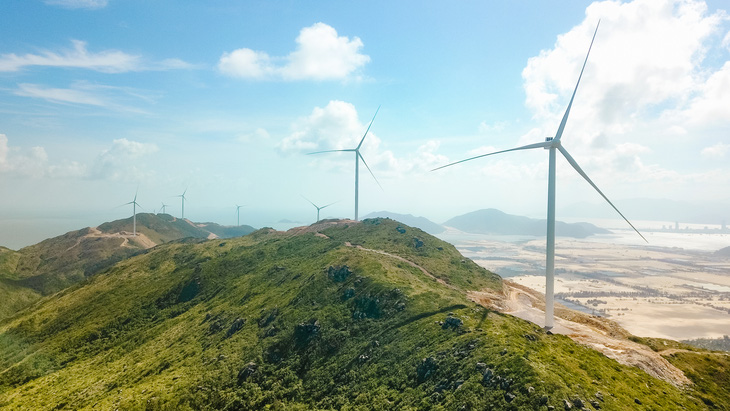 Sẽ tăng nhập điện gió từ Lào. Trong ảnh: một dự án điện gió của Việt Nam - Ảnh: N.KH.